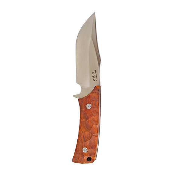 Fixed Blade Outdoor Utility Knife – D2 Steel with Wood Handle & Sheath