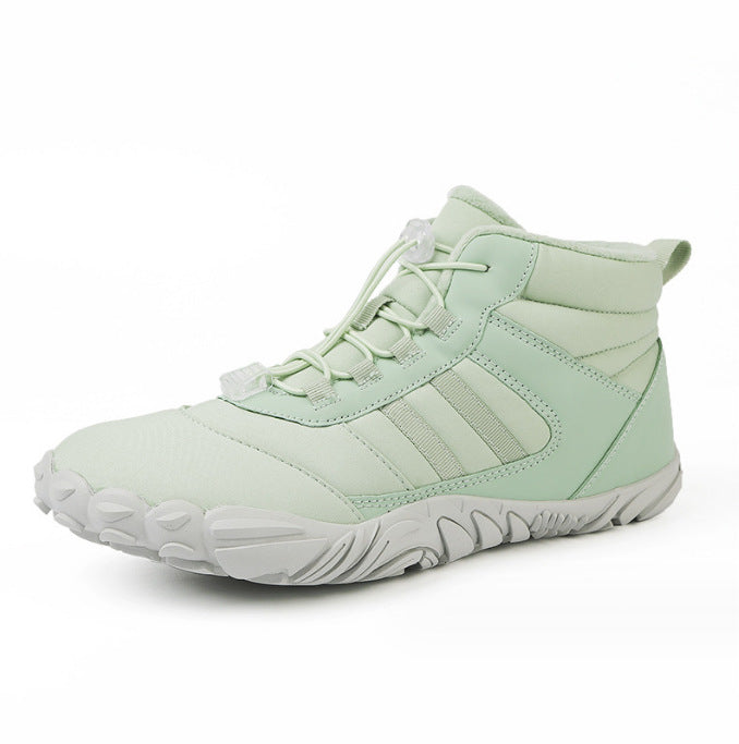 Unisex Outdoor Cotton Hiking Shoes – Warm High-Top Wool Boots