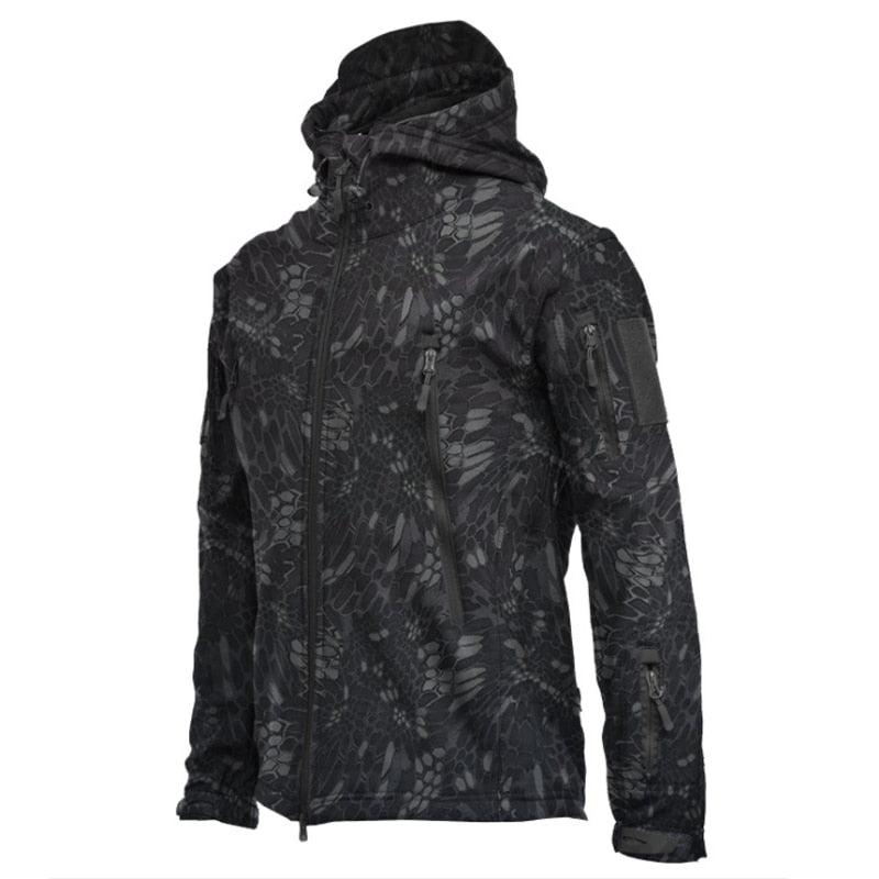 Unisex Outdoor Soft Fleece Jacket – Windproof Waterproof Hooded Coat