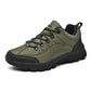 Men’s Leather Low-Top Hiking Shoes – Autumn & Winter Outdoor Sneakers