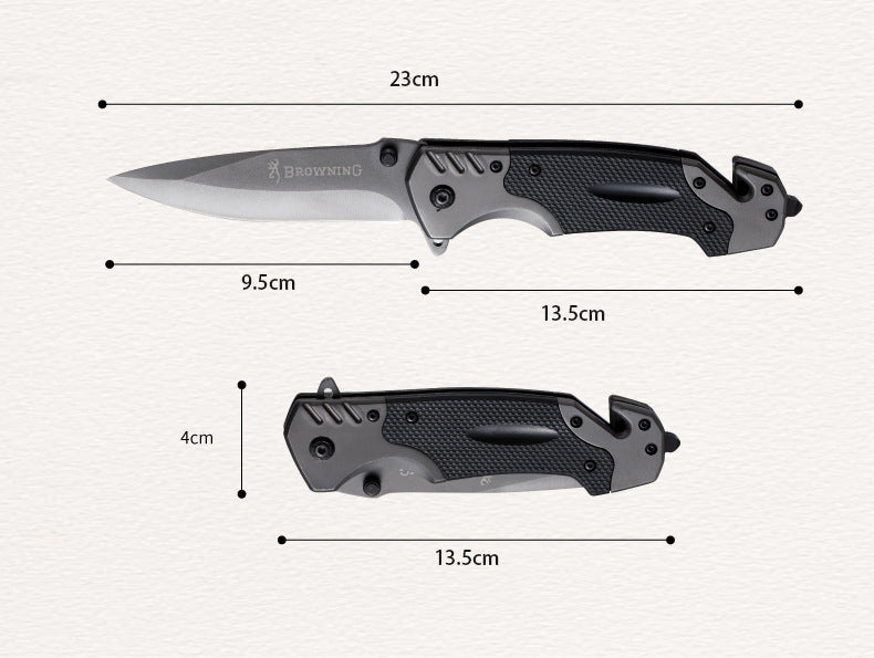 Stainless Steel Folding Pocket Knife – Outdoor & Camping Tool