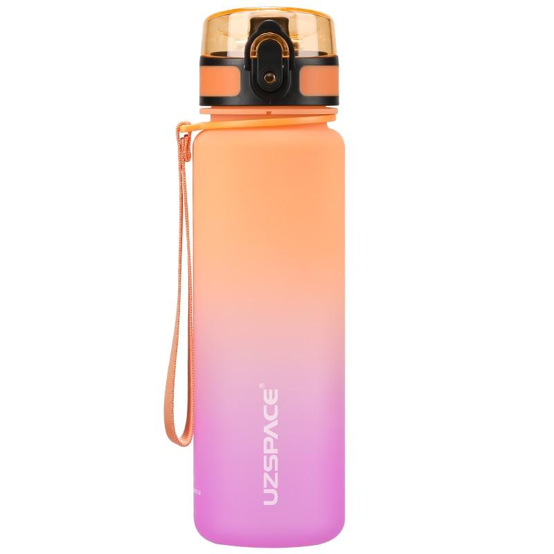Sport Water Bottle BPA Free 500/1000ml – Time Marker Leakproof Bottle