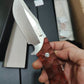 Fixed Blade Outdoor Utility Knife – D2 Steel with Wood Handle & Sheath