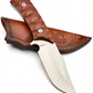 Fixed Blade Outdoor Utility Knife – D2 Steel with Wood Handle & Sheath