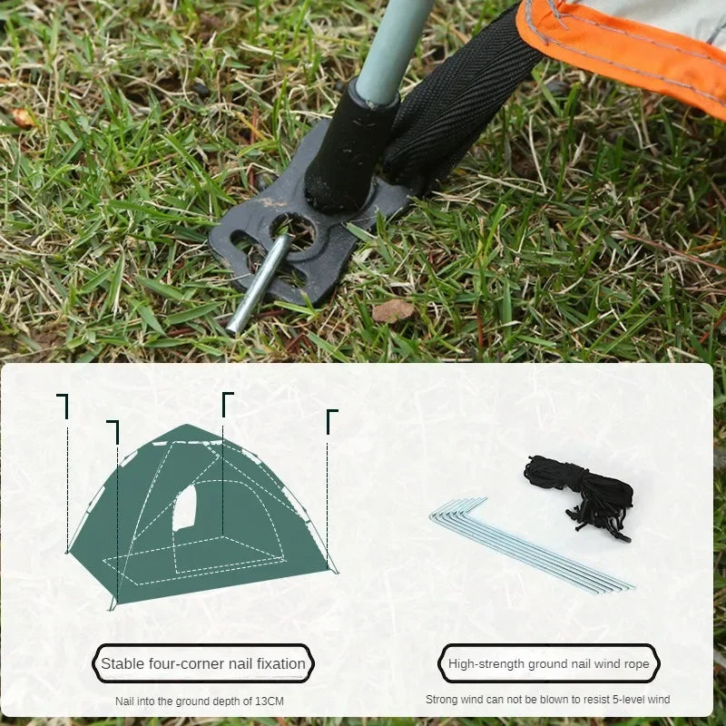 2-Person Automatic Camping Tent – Quick Open Outdoor Shelter