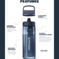 Go Series 22oz Water Filter Bottle – Nordic Noir