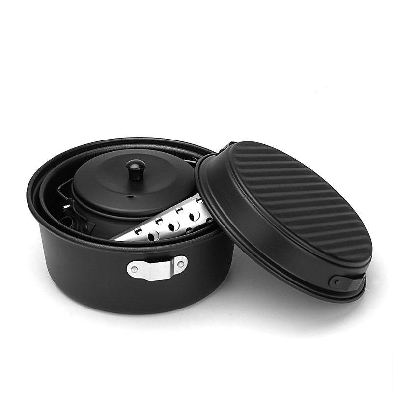 Non-Stick Aluminum Camping Cookware Set – Pot & Frying Pan