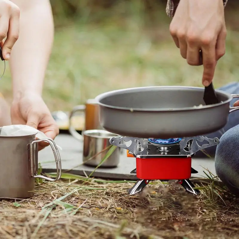 Foldable Windproof Camping Burner – Portable Gas Stove