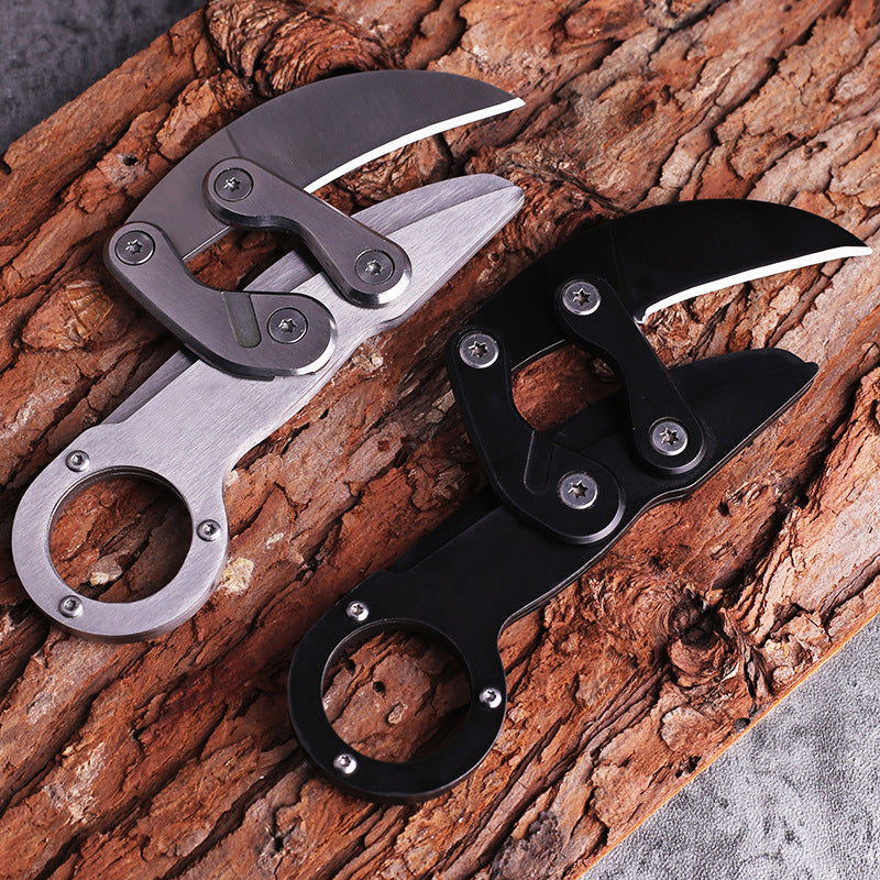Mechanical Folding Outdoor Utility Knife – Camping & Survival Tool