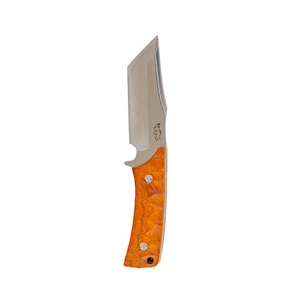 Fixed Blade Outdoor Utility Knife – D2 Steel with Wood Handle & Sheath
