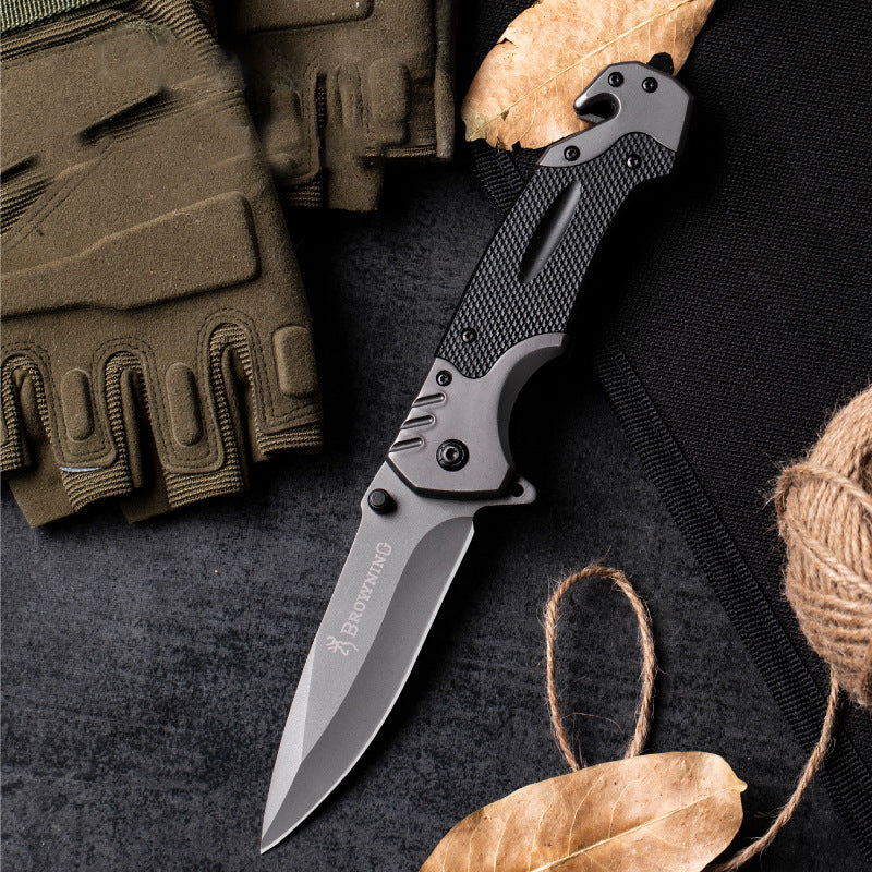 Stainless Steel Folding Pocket Knife – Outdoor & Camping Tool