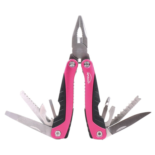 14-in-1 Pink Pocket Multitool Pliers – Camping & Outdoor Use
