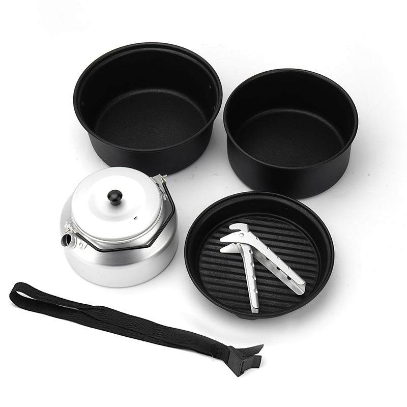Non-Stick Aluminum Camping Cookware Set – Pot & Frying Pan