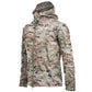 Unisex Outdoor Soft Fleece Jacket – Windproof Waterproof Hooded Coat
