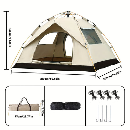3–4 Person Instant Pop-Up Camping Tent – Waterproof Quick Setup