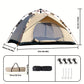 3–4 Person Instant Pop-Up Camping Tent – Waterproof Quick Setup