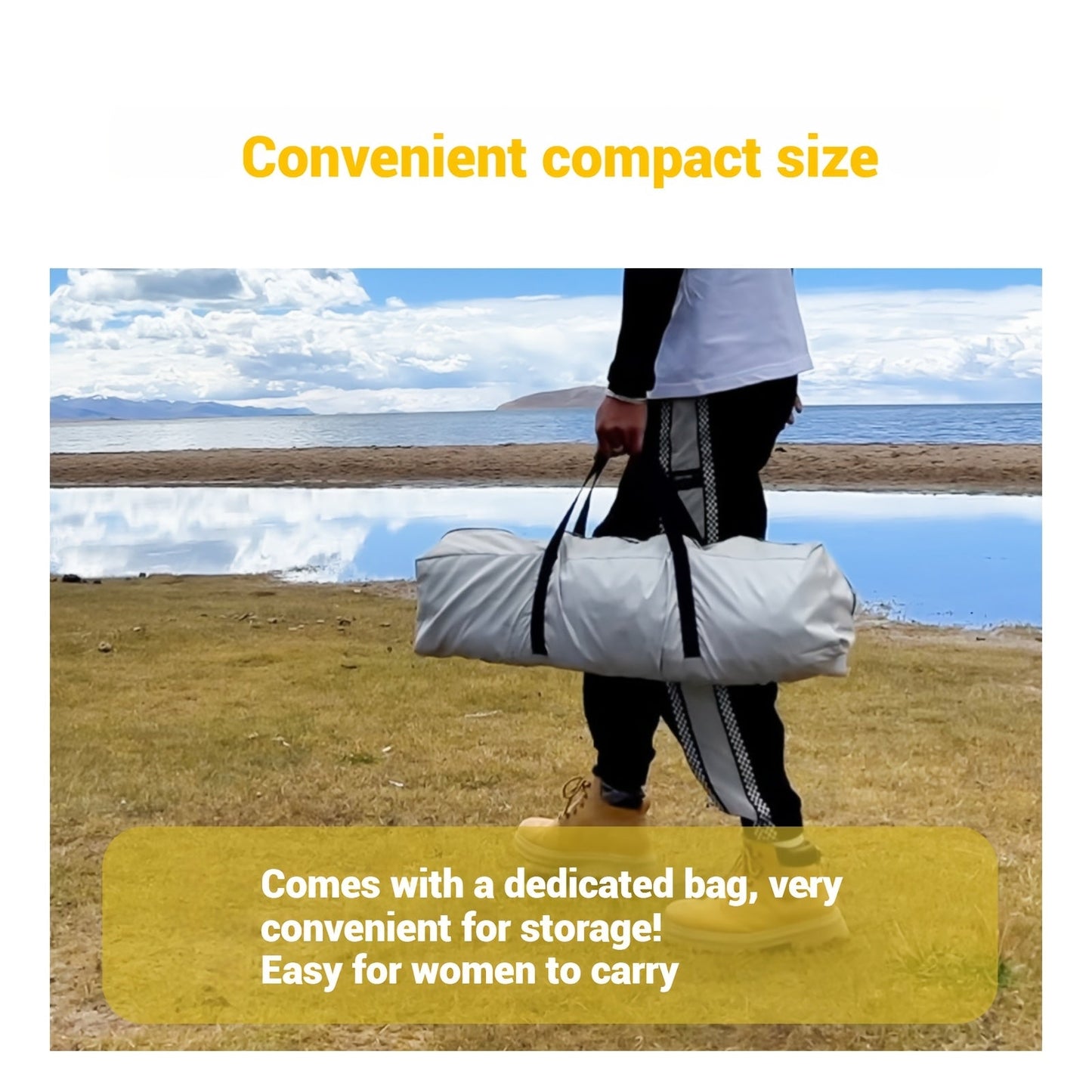 3–4 Person Instant Pop-Up Camping Tent – Waterproof Quick Setup