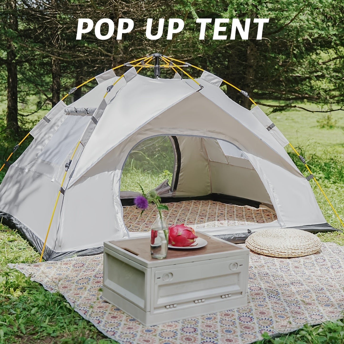3–4 Person Instant Pop-Up Camping Tent – Waterproof Quick Setup