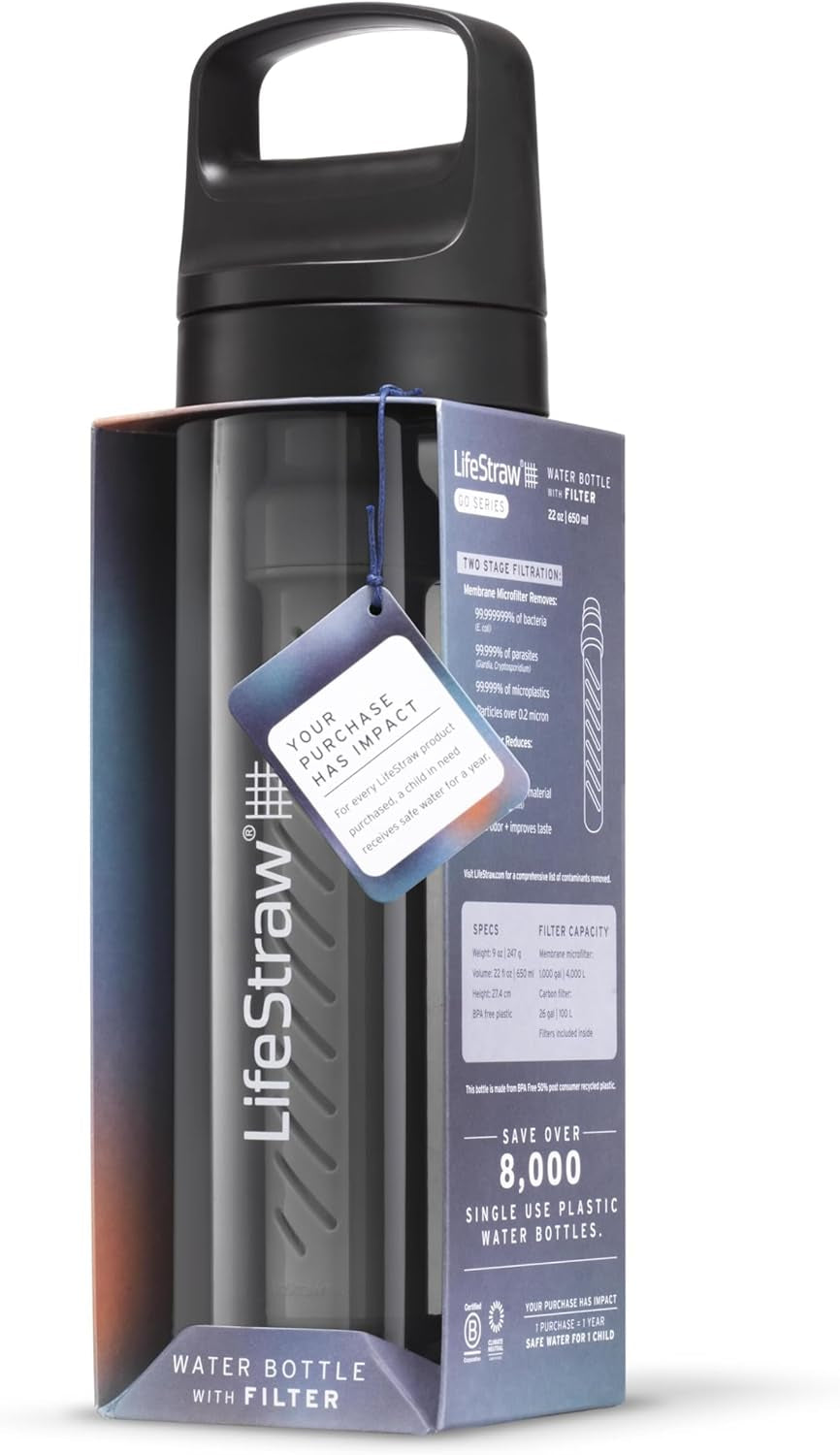 Go Series 22oz Water Filter Bottle – Nordic Noir