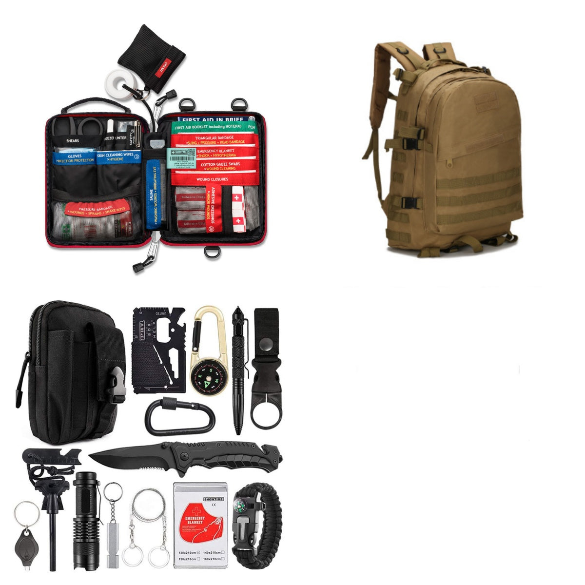 Multi-Function Camping Survival Tool – Outdoor SOS Equipment