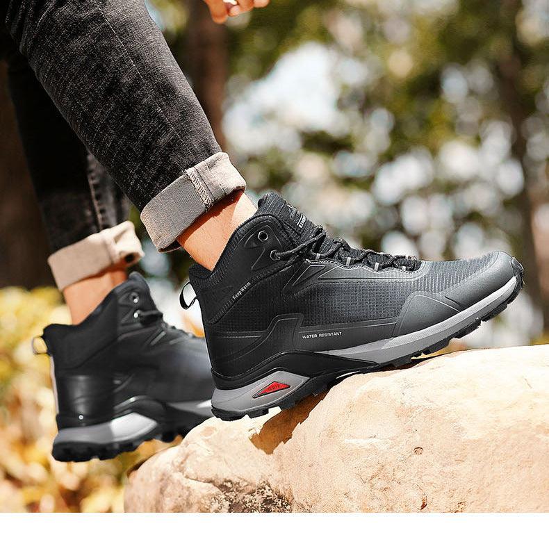 Men’s Camouflage Hiking Shoes – Breathable Non-Slip Outdoor Sneakers