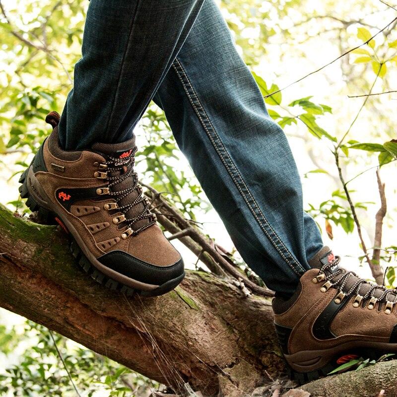 Men’s Waterproof Hiking Boots – Lightweight Wear-Resistant Outdoor Shoes