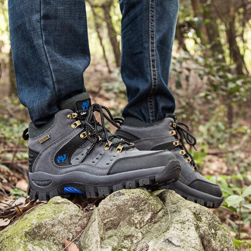 Men’s Waterproof Hiking Boots – Lightweight Wear-Resistant Outdoor Shoes