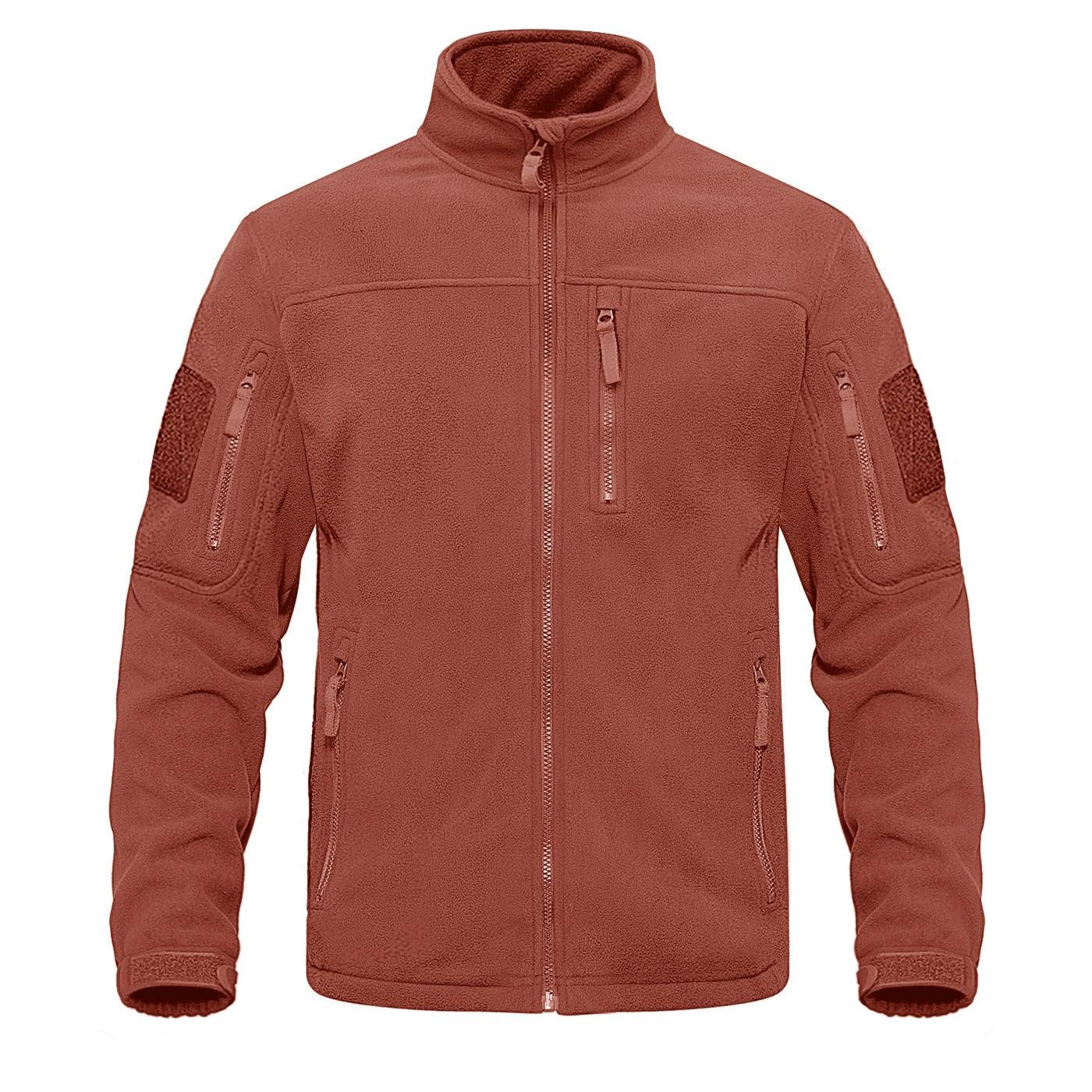Men’s Tactical Fleece Jacket – Warm Multi-Pocket Windbreaker