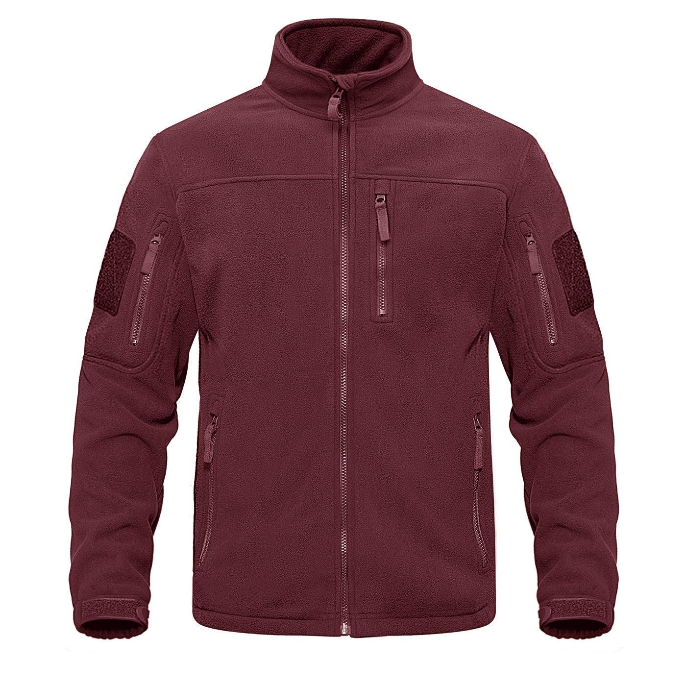 Men’s Tactical Fleece Jacket – Warm Multi-Pocket Windbreaker