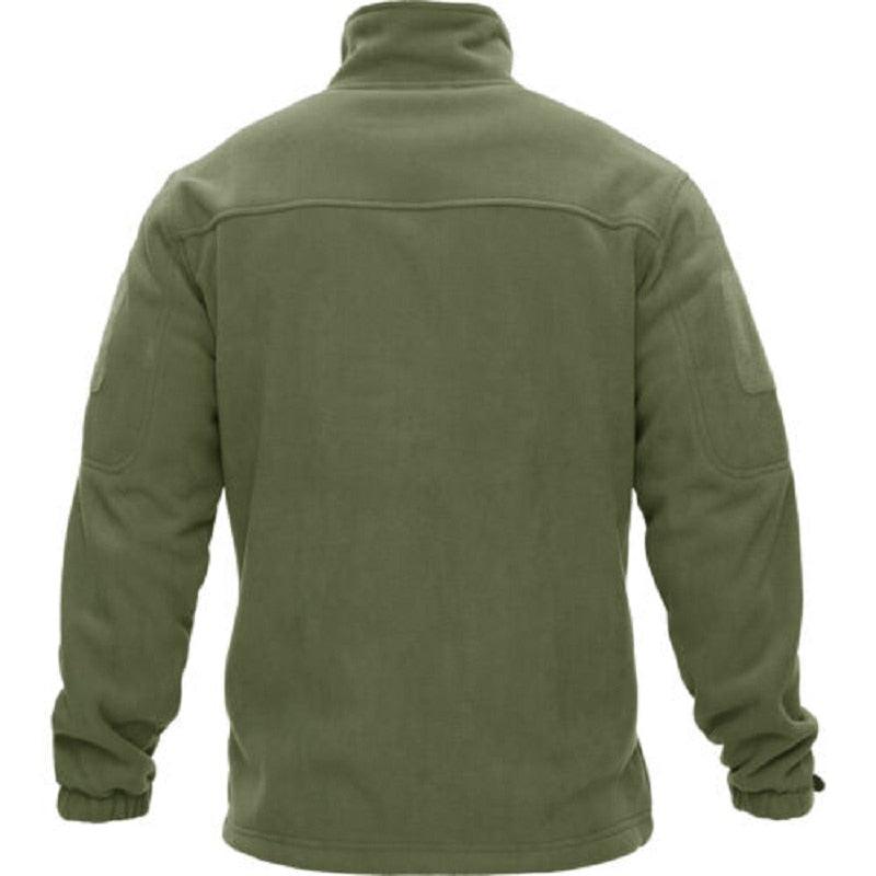 Men’s Tactical Fleece Jacket – Warm Multi-Pocket Windbreaker