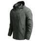 Men’s Waterproof Hooded Windbreaker Jacket – Lightweight Outdoor Hiking Coat