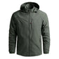 Men’s Waterproof Hooded Windbreaker Jacket – Lightweight Outdoor Hiking Coat