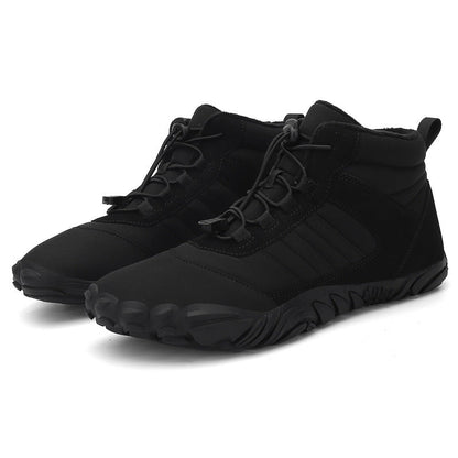 Unisex Outdoor Cotton Hiking Shoes – Warm High-Top Wool Boots