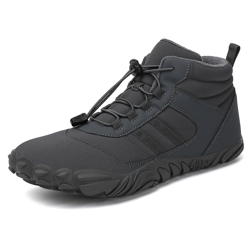 Unisex Outdoor Cotton Hiking Shoes – Warm High-Top Wool Boots