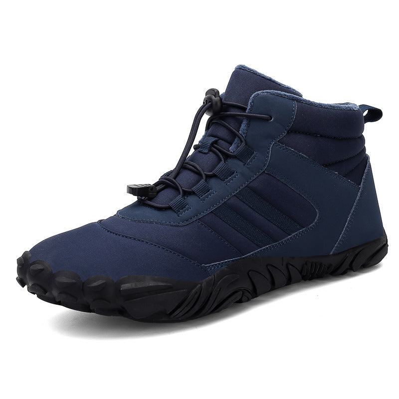 Unisex Outdoor Cotton Hiking Shoes – Warm High-Top Wool Boots