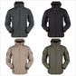 Unisex Outdoor Soft Fleece Jacket – Windproof Waterproof Hooded Coat