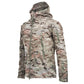 Unisex Outdoor Soft Fleece Jacket – Windproof Waterproof Hooded Coat