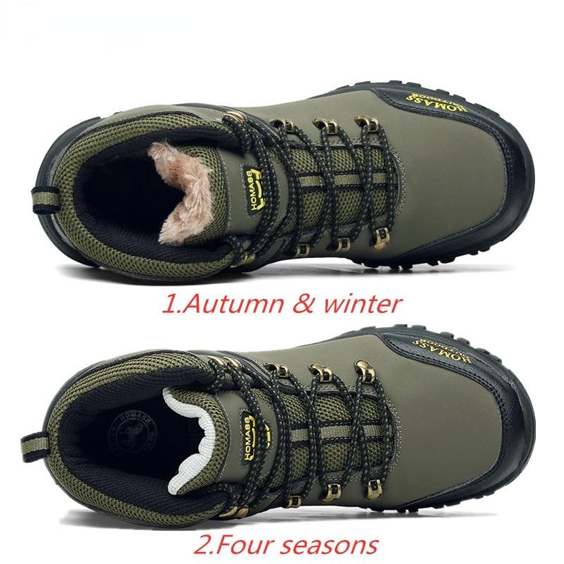 Men’s Waterproof Hiking Boots – Breathable Winter Tactical Shoes
