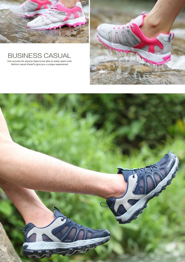 Men’s Waterproof Hiking Shoes – Breathable Lightweight Outdoor Trainers