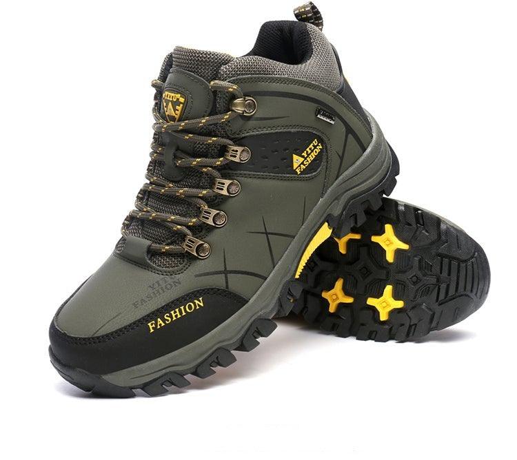 Men’s Waterproof Snow Hiking Boots – Non-Slip Winter Ankle Shoes