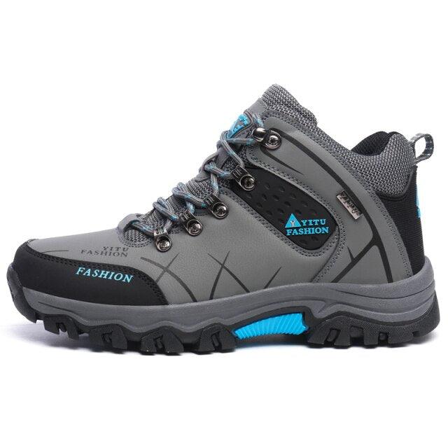 Men’s Waterproof Snow Hiking Boots – Non-Slip Winter Ankle Shoes