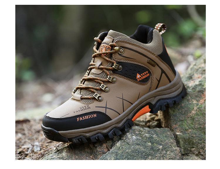 Men’s Waterproof Snow Hiking Boots – Non-Slip Winter Ankle Shoes