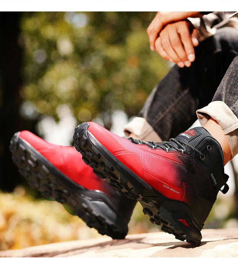 Men’s Camouflage Hiking Shoes – Breathable Non-Slip Outdoor Sneakers