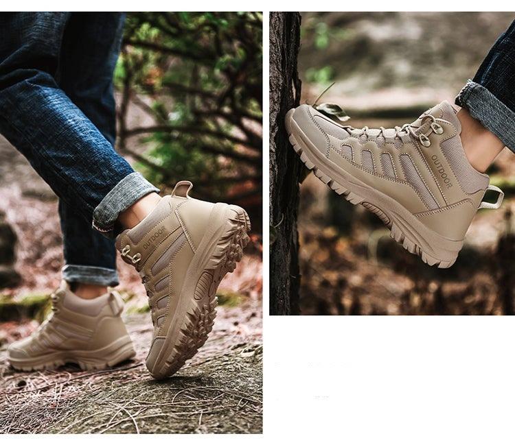 Men’s Winter Hiking Boots – Waterproof Ankle Outdoor Walking Shoes