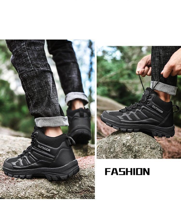 Men’s Winter Hiking Boots – Waterproof Ankle Outdoor Walking Shoes