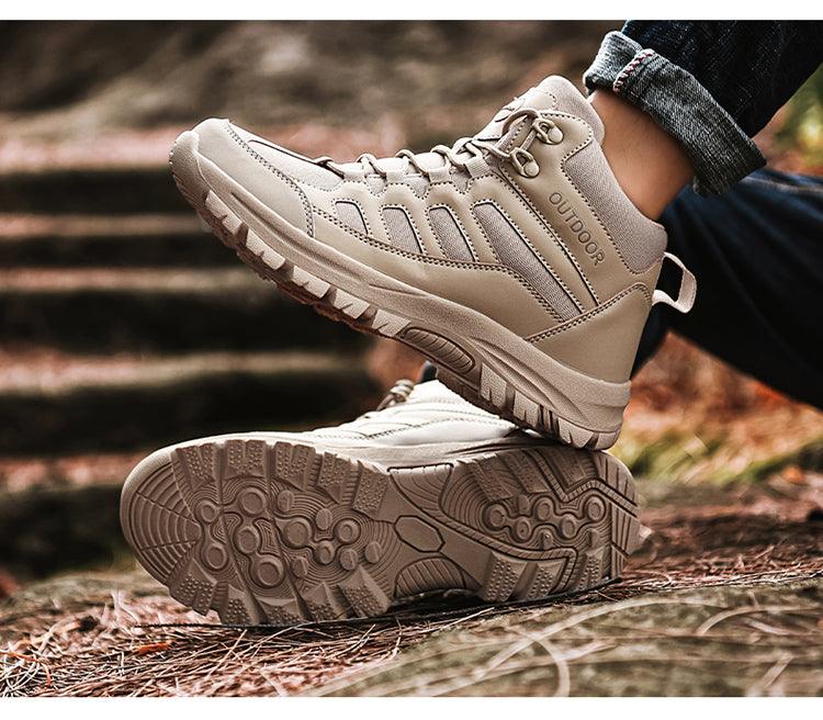 Men’s Winter Hiking Boots – Waterproof Ankle Outdoor Walking Shoes