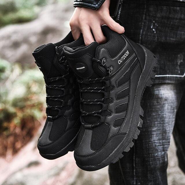 Men’s Winter Hiking Boots – Waterproof Ankle Outdoor Walking Shoes