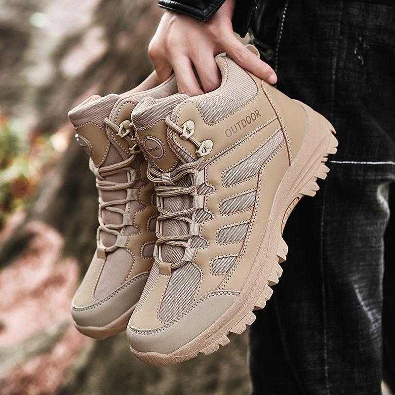 Men’s Winter Hiking Boots – Waterproof Ankle Outdoor Walking Shoes